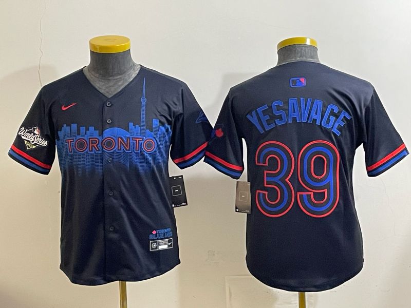 Youth 2025 Nike Toronto Blue Jays #39 Yesavage Blue Game MLB Jersey 05->youth mlb jersey->Youth Jersey